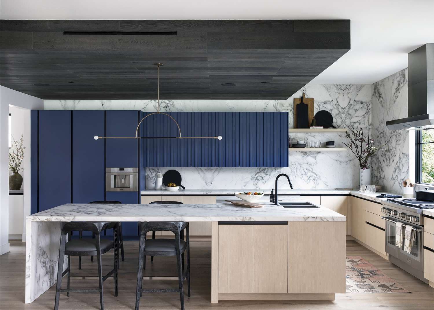 Gorgeous Condo Cream Colour Kitchen With Wooden Panels
