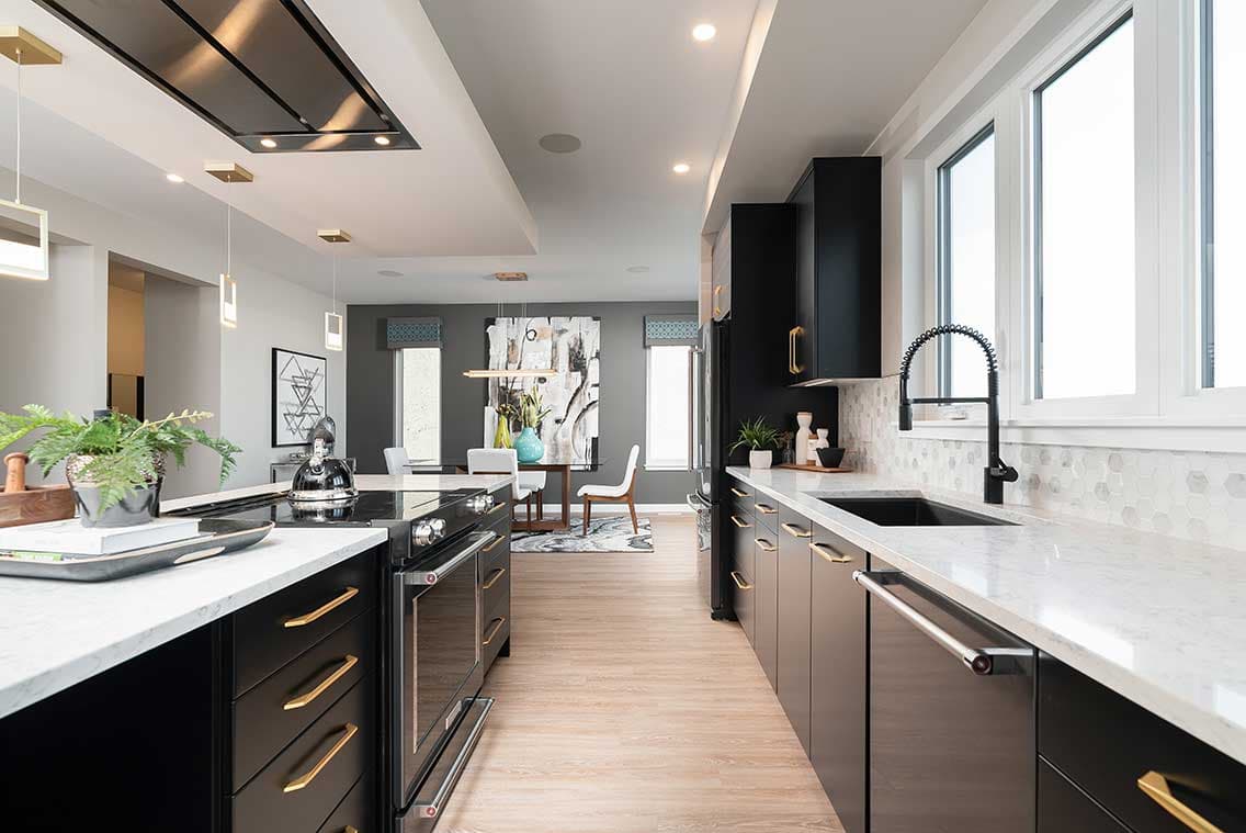 Luxury Black Matte Kitchen In Bedford Park